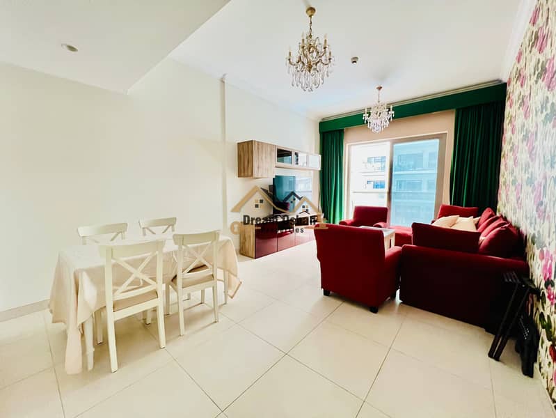 Fully Furnished 1 BR Luxury Furniture | Bright 85 K 2 Cheques DHCC 2