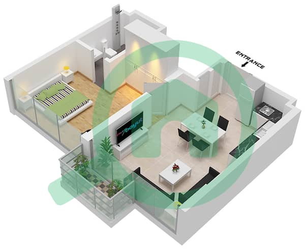 Type 4B Unit-1 Floor 2-9 Type 4B Unit-1 Floor 2-9