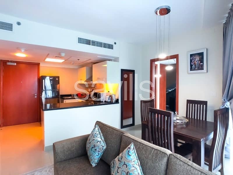 Fully Furnished | 2 Beds | High Floor