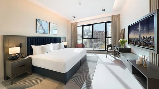 1 Bedroom Hotel Apartment for Rent in Palm Jumeirah, Dubai - CMTP-One-Bedroom-Type-B-Bedroom. jpg