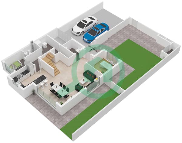 Type X Small(Middle Unit) Ground Floor