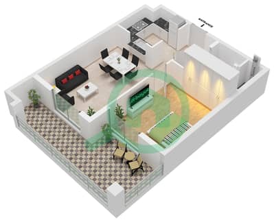 The Stella Residence - 1 Bedroom Apartment Unit 05 FLOOR 2-14 Floor plan The Stella Residence - 1 Bedroom Apartment Unit 05 FLOOR 2-14 Floor plan