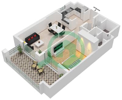 The Stella Residence - 1 Bedroom Apartment Unit 06 FLOOR 2-14 Floor plan The Stella Residence - 1 Bedroom Apartment Unit 06 FLOOR 2-14 Floor plan