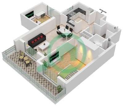 The Stella Residence - 1 Bedroom Apartment Unit 19 FLOOR 9-14 Floor plan The Stella Residence - 1 Bedroom Apartment Unit 19 FLOOR 9-14 Floor plan