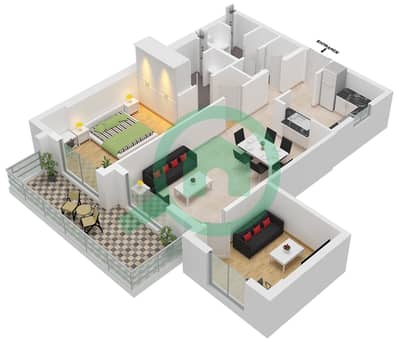 The Stella Residence - 1 Bedroom Apartment Unit 21 FLOOR 9-14 Floor plan The Stella Residence - 1 Bedroom Apartment Unit 21 FLOOR 9-14 Floor plan