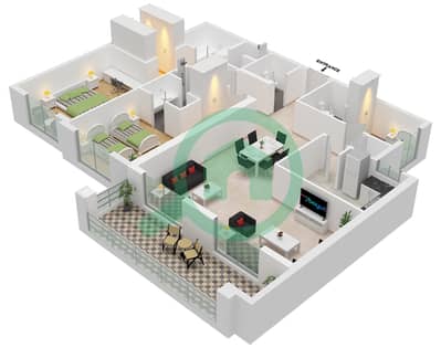 The Stella Residence - 2 Bedroom Apartment Unit 12 FLOOR 2-14 Floor plan The Stella Residence - 2 Bedroom Apartment Unit 12 FLOOR 2-14 Floor plan