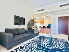 شقة 2 غرف نوم فسيحة | مارينا الحمرا | منطقة هادئة