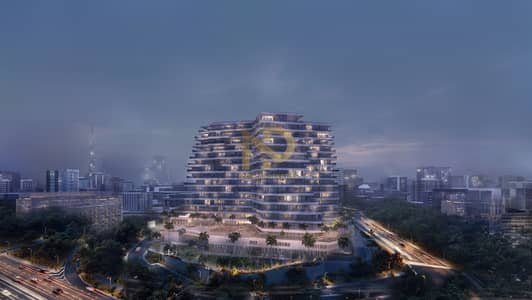 2 Bedroom Apartment for Sale in Arjan, Dubai - Exterior Night. jpg 2 Bedroom Apartment for Sale in Arjan, Dubai - Exterior Night. jpg