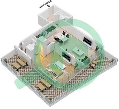 Milos by Karma - 1 Bedroom Apartment Unit 11 FLOOR 1 Floor plan
