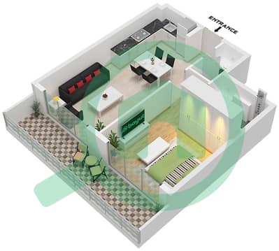 Milos by Karma - 1 Bedroom Apartment Unit 13 FLOOR 1 Floor plan