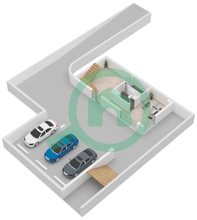 Maha Villas - Plano de planta de 5 habitaciones Villa Tipo 2A