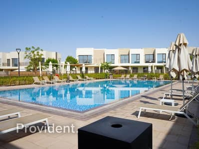 3 Bedroom Townhouse for Rent in Dubai South, Dubai - On the Pool | Brand New | Ready to Move In