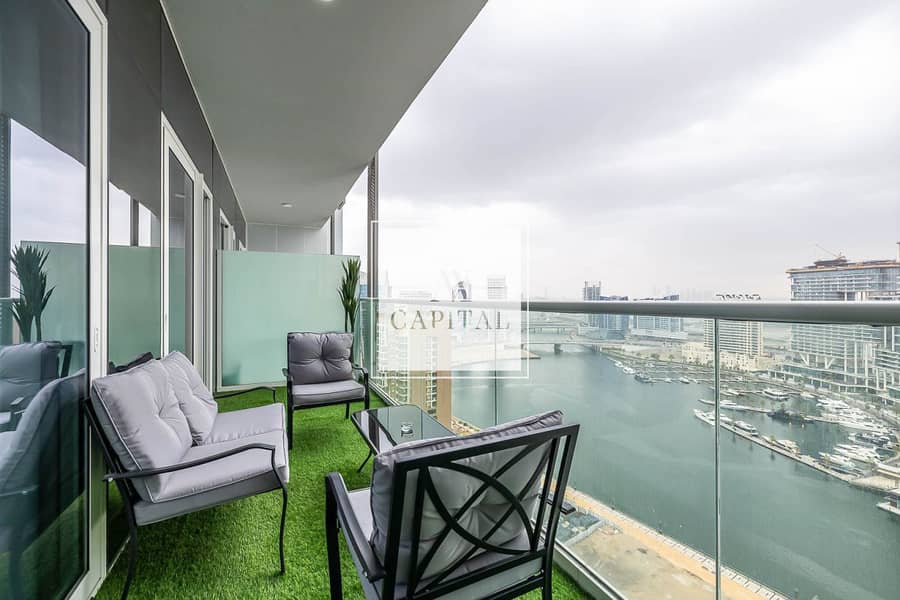 High Floor | Stylish | Furnished | Canal View