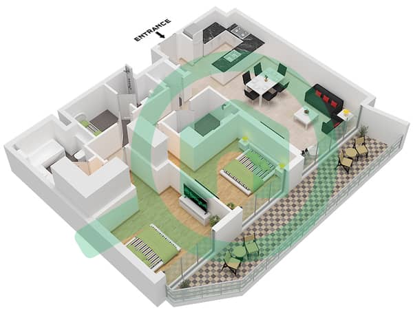 Type B (B.1,B.2,B.3,B.4,B.5,B.6,B.9,B.10) Unit 7,1,12 Floor 1 
Unit 1,15 Floor 2-4 
Unit 14 Floor 5-7 
Unit 2 Floor 2-4 
Unit 1 Floor 2-7