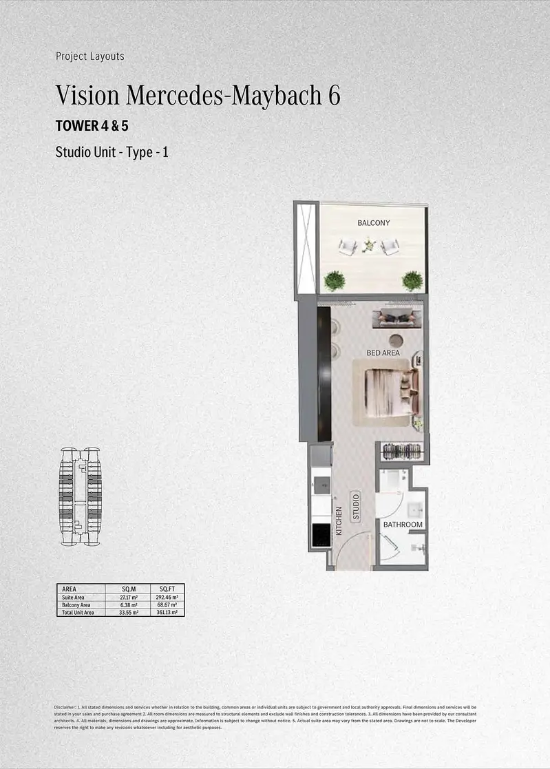 0 BR floor plan