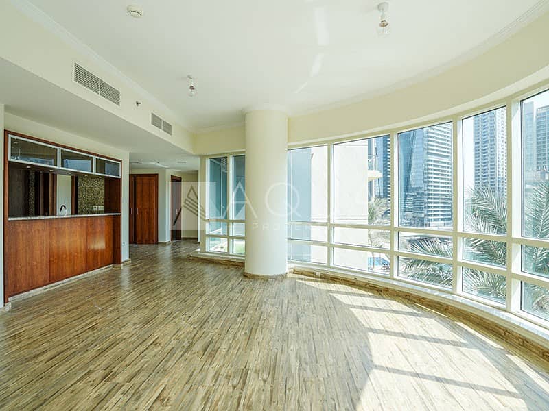 Bright Unit with Marina view | Unfurnished