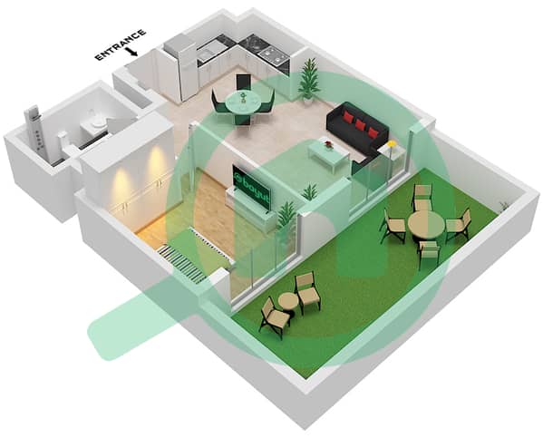 Type 1A,1B Unit  1-5 Floor Ground