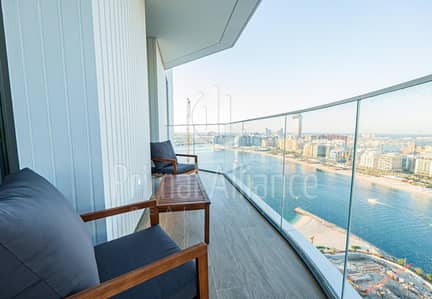 2 Schlafzimmer Wohnung zum zur Miete in Dubai Harbour, Dubai - Wohnung in Dubai Harbour，Emaar Beachfront，Palace Beach Residence，Palace Beach Residence Tower 2, 2 schlafzimmer, 220000 AED - 14087125