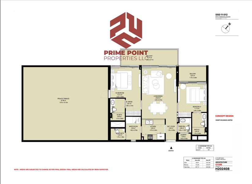 Aura Prestige | 2.5 Bedroom + Maid | Huge Private Terrace | Lower Floor | Q1 2027 - Image 4