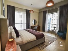 مطلة على البحر | شاغرة | مفروشة بالكامل | خطوات من شاطئ JBR وذا ووك