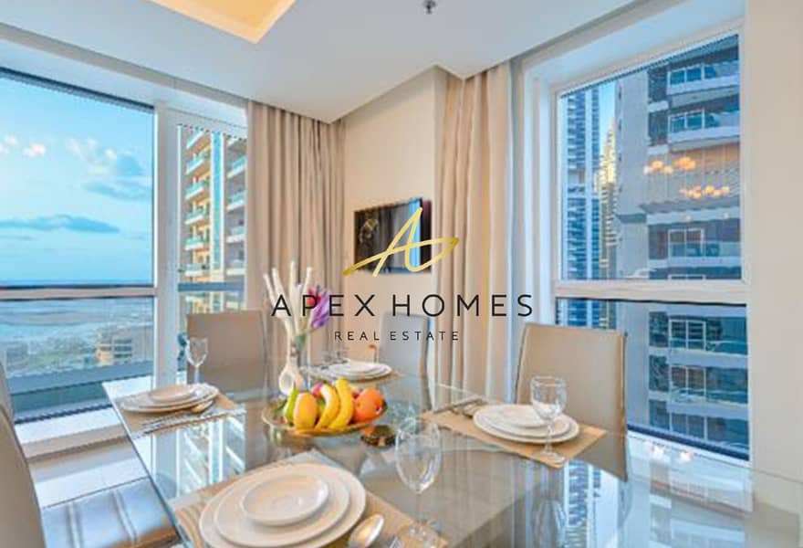 Vacant 2BR | Marina View | Fully Furnished