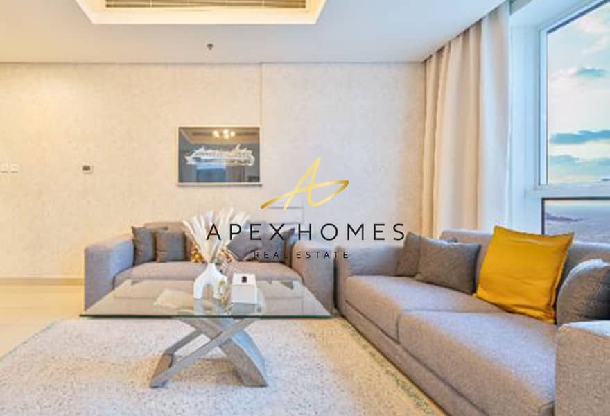 Vacant 2BR | Marina View | Fully Furnished