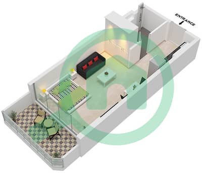 Coventry Gardens 2 - Studio Apartment Type A4 Floor plan Coventry Gardens 2 - Studio Apartment Type A4 Floor plan