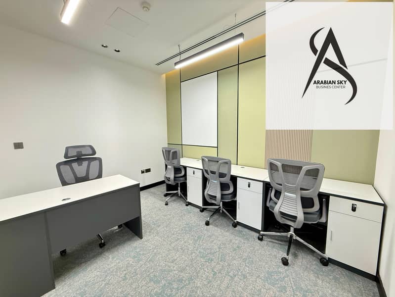 Corporate Offices with Elegant Reception & Lounge Area | Near METRO- HealthCare & WAFI MALL | Prime Location - Image 1