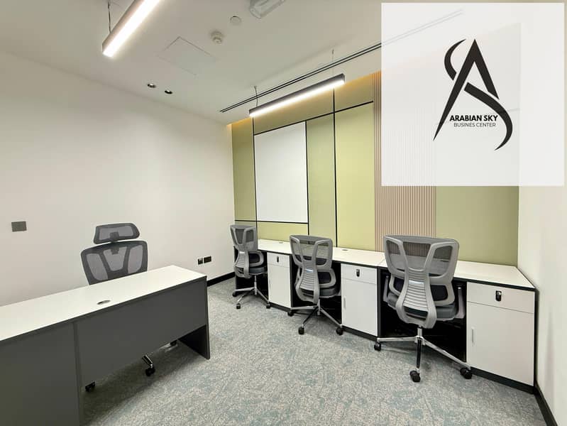 Corporate Offices with Elegant Reception & Lounge Area | Near METRO- HealthCare & WAFI MALL | Prime Location - Image 2