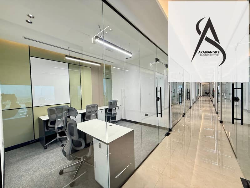 Corporate Offices with Elegant Reception & Lounge Area | Near METRO- HealthCare & WAFI MALL | Prime Location - Image 7