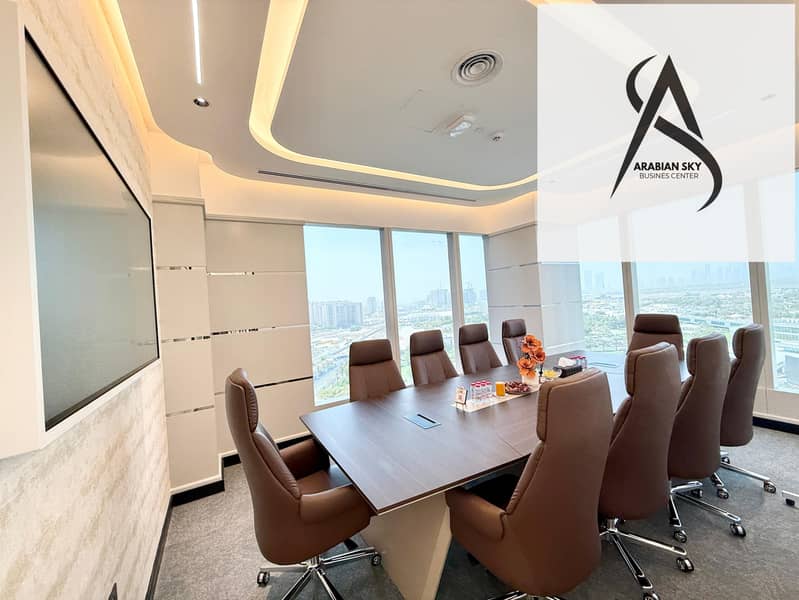 Corporate Offices with Elegant Reception & Lounge Area | Near METRO- HealthCare & WAFI MALL | Prime Location - Image 8