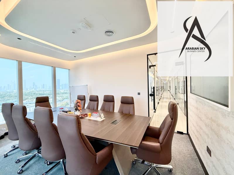 Corporate Offices with Elegant Reception & Lounge Area | Near METRO- HealthCare & WAFI MALL | Prime Location - Image 9