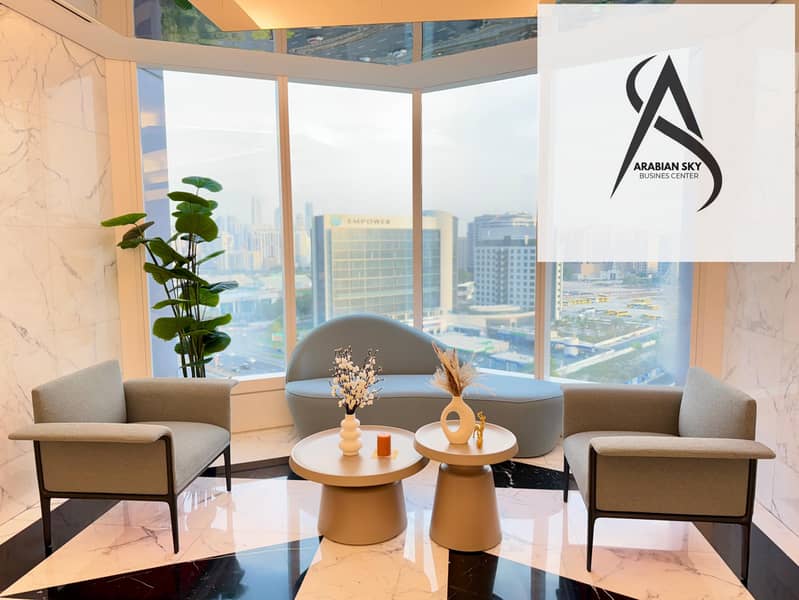 Corporate Offices with Elegant Reception & Lounge Area | Near METRO- HealthCare & WAFI MALL | Prime Location - Image 12