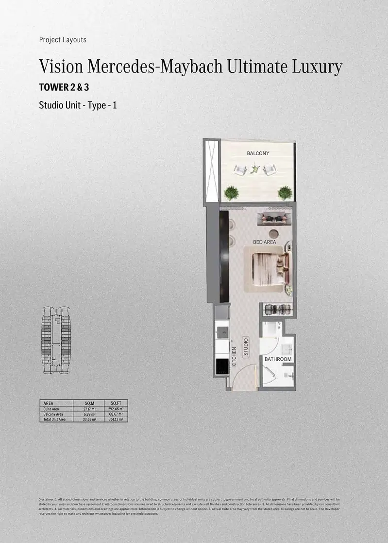 0 BR floor plan