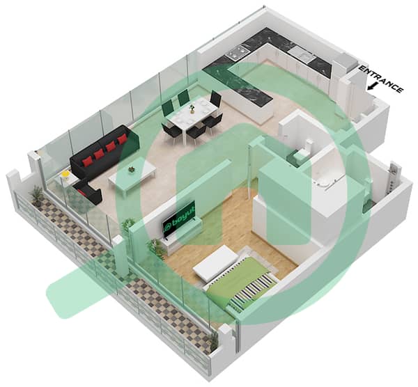 Type B Unit 20 Floor 21 Type B Unit 20 Floor 21