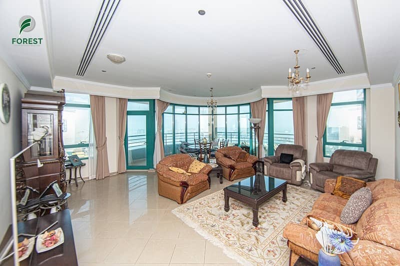 High Floor | Full Sea View | Furnished | 3BR