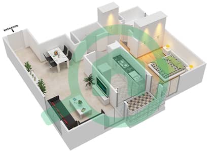 西拉吉塔 - 1 卧室公寓类型A戶型图