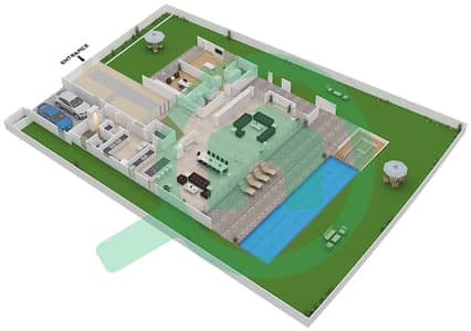 高尔夫广场 - 6 卧室别墅类型B1戶型图