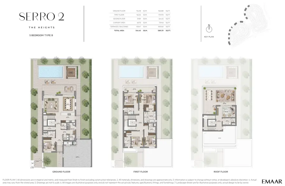 5 BR floor plan