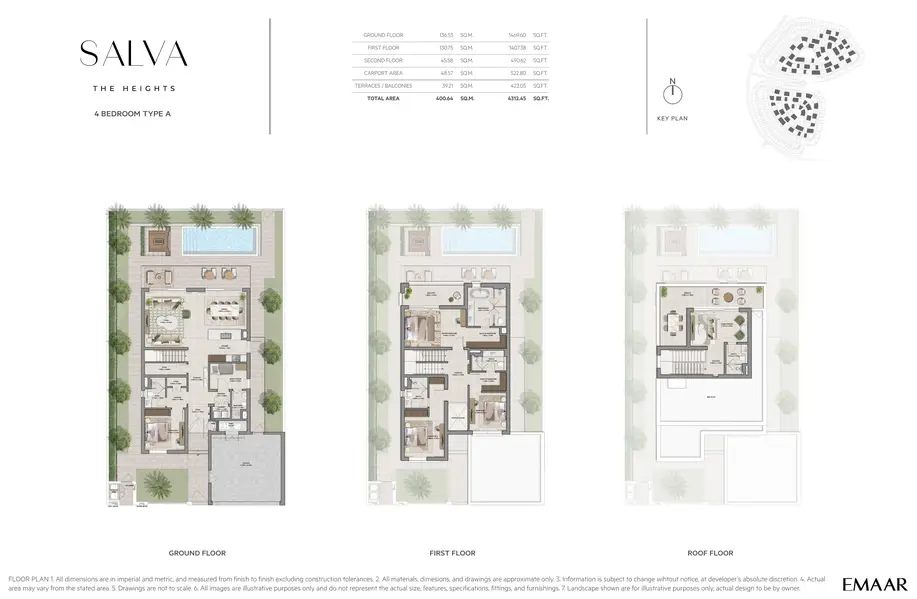 4 BR floor plan
