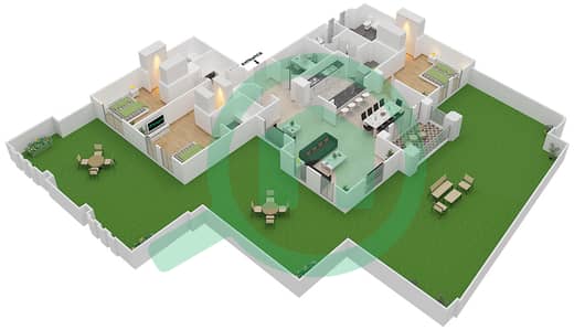 Yansoon 1 - 3 Bedroom Apartment Unit 8 / GROUND FLOOR Floor plan