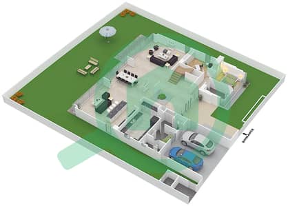 高尔夫广场 - 5 卧室别墅类型D3 MODERN戶型图