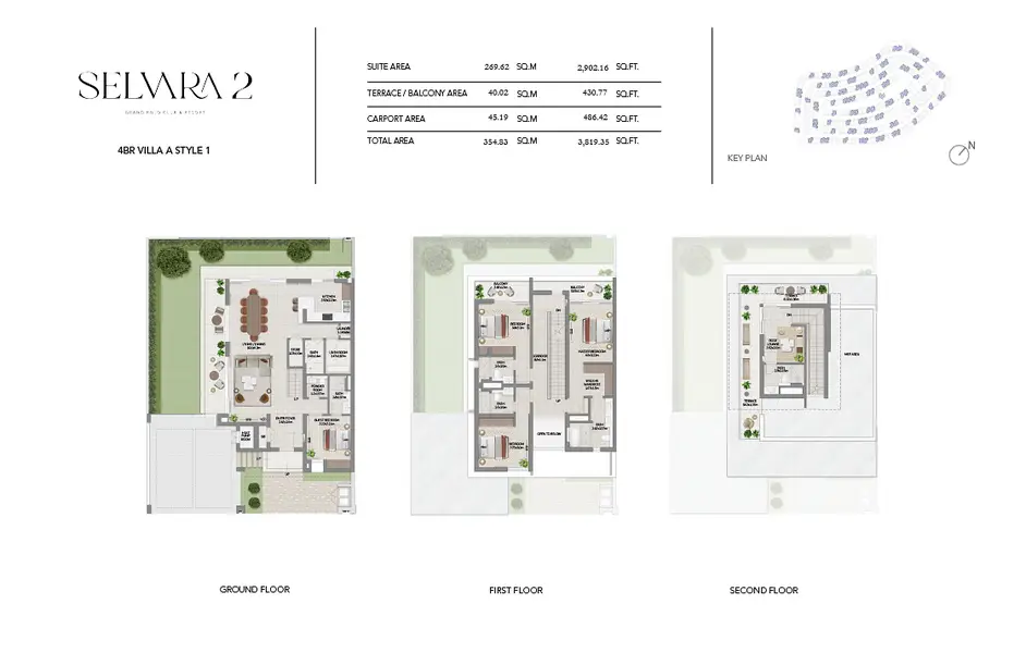 4 BR floor plan