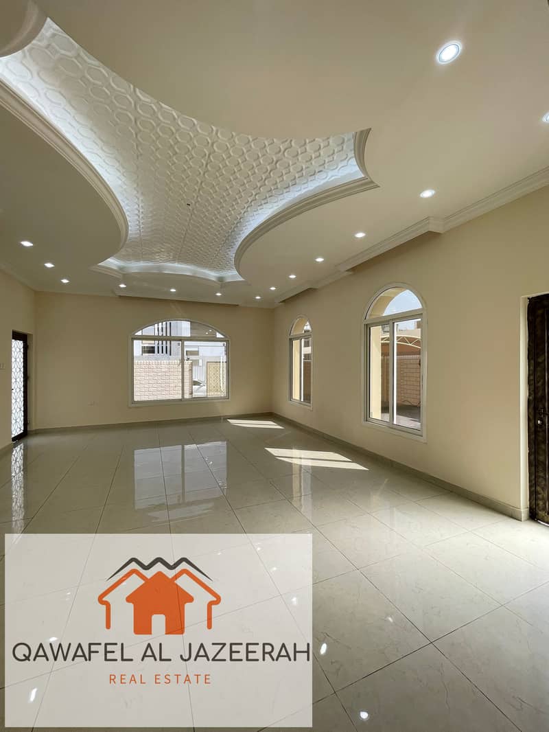 Very nice villa for rent in al warqaa ( 5bedroom + hall + majlas + parking + maid room )