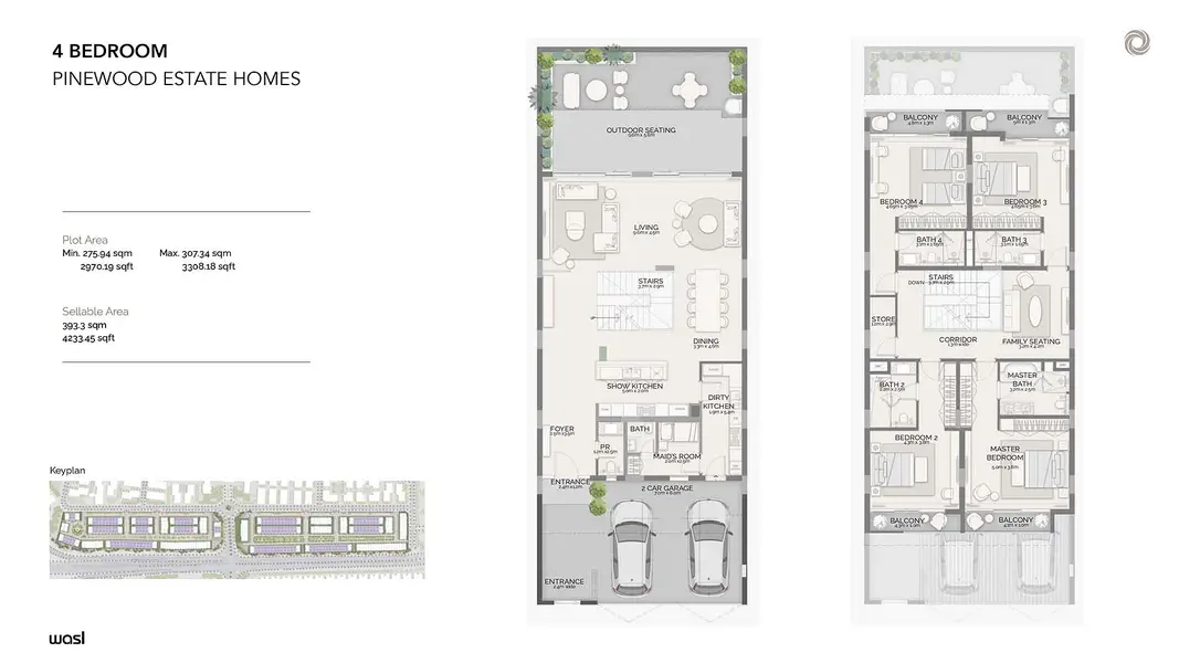 4 BR floor plan