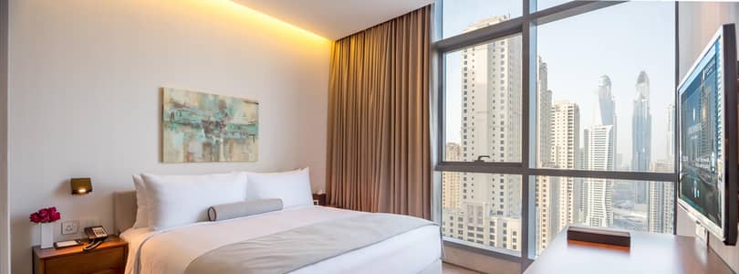 Spacious JBR/Marina View Apartment - Fully Serviced Spacious JBR/Marina View Apartment - Fully Serviced