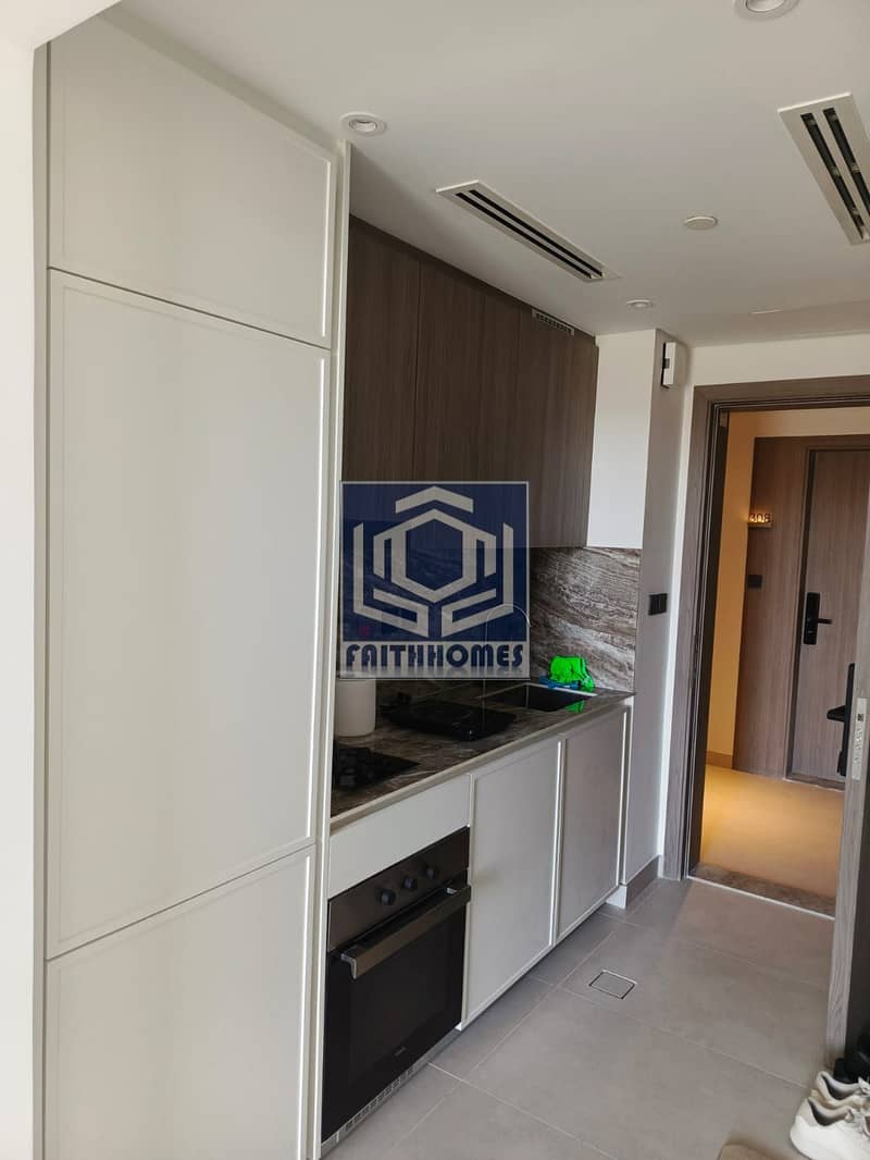 1 Cheque | Ready to Move Semi-Furnished Studio with Pool View - Image 2