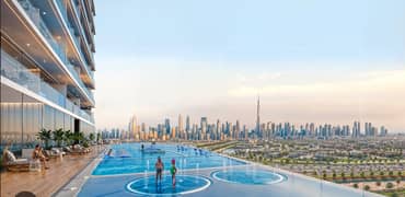 Spacious Fully Furnished 2 Bedroom Apartment in TIMEZ by Danube Dubai Silicon Oasis | Stunning Dubai Skyline View & DSO Community View | Smart Living
