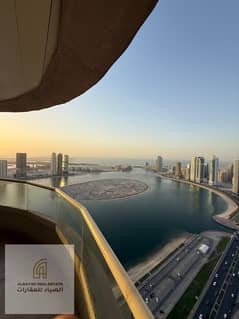 شقة 3 غرف وصالة، دور عالٍ فارغة، إطلالة أمامية على بحيرة الخان والممزر، مساحة 2500 قدم، 4 حمامات، ماستر، مطبخ واسع وغرفة خادمة، 2 موقف، رسوم 13 ألف، ا