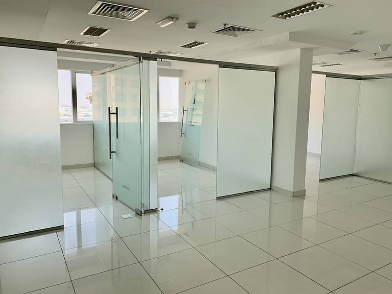 DIRECT FROM LANDLORD No Commission! Chiller Free Fitted with Partition Office In Yes Business Centre, behind Mall of the Emirates
